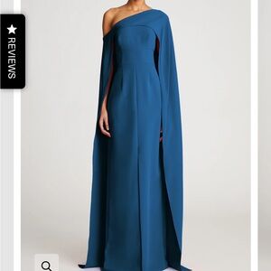 COPY - Halston  ELYCIA GOWN IN STRETCH CREPE size 12 color Jasper NWT